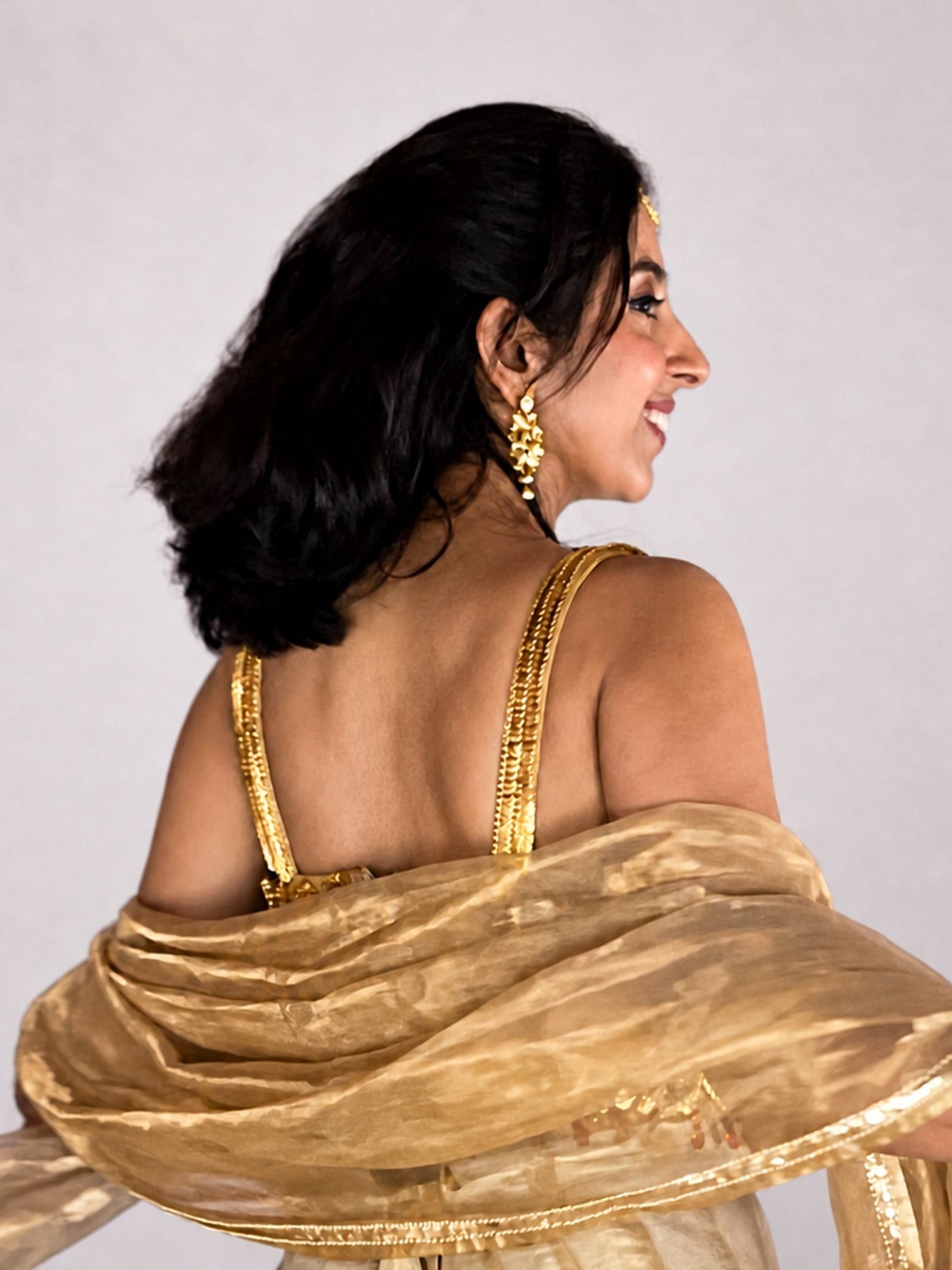 Shehzadi Corset- Gold Jewellery Corset - truzee
