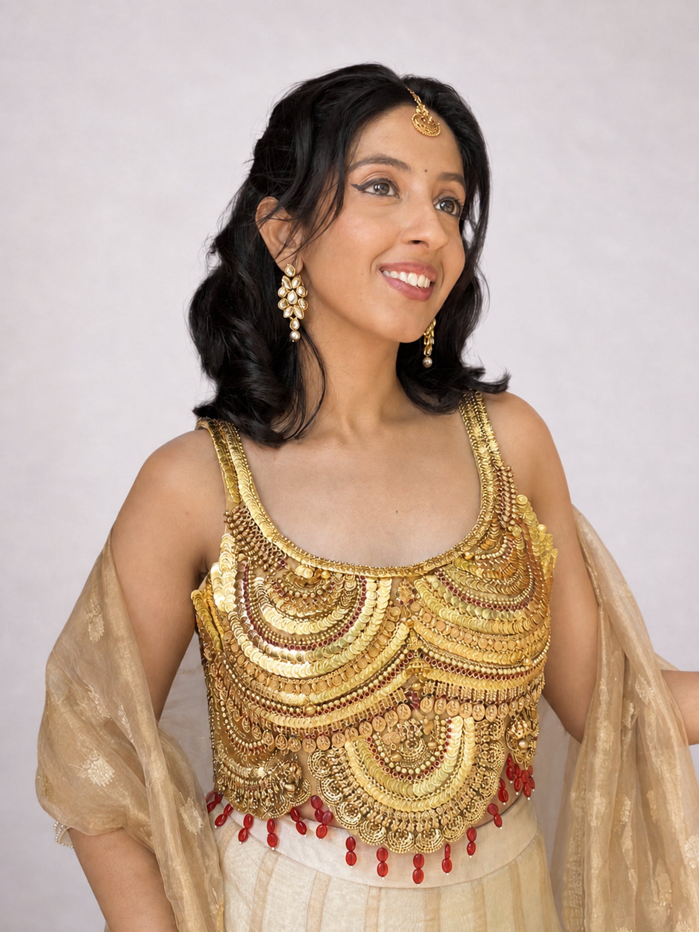 Shehzadi Corset- Gold Jewellery Corset