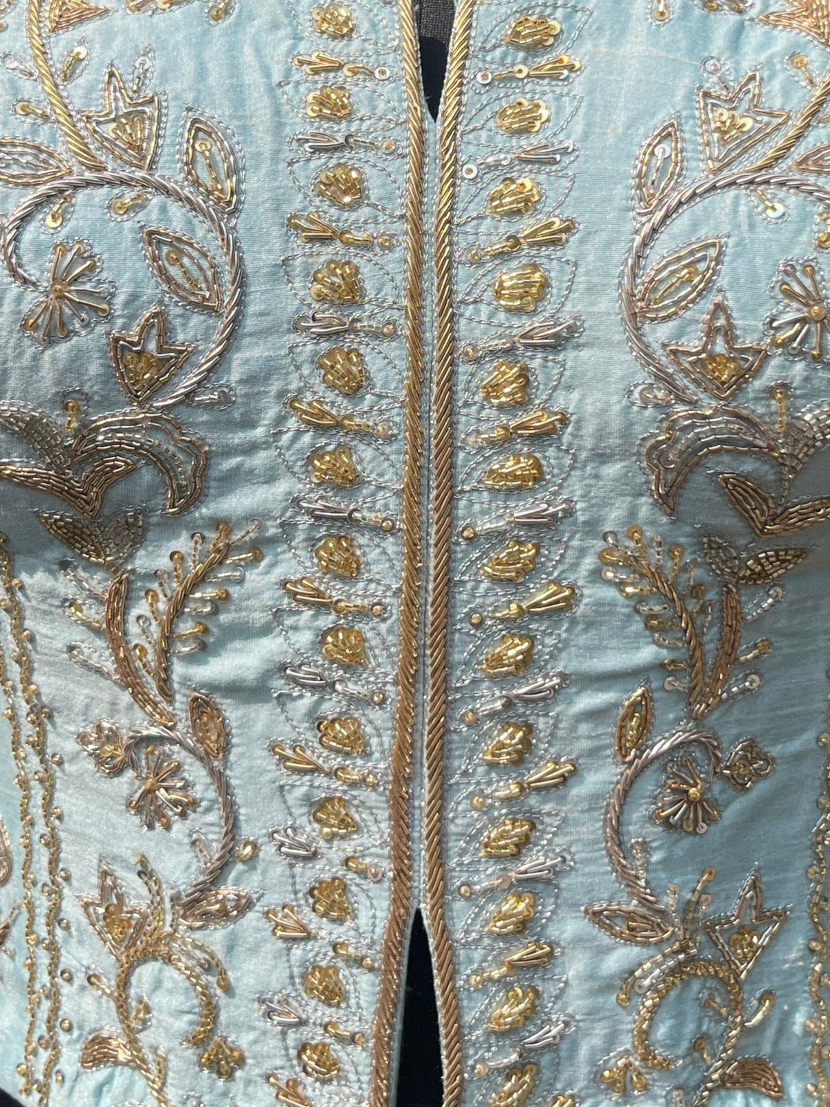 Kashmir Sky - Embroidered Corset - truzee