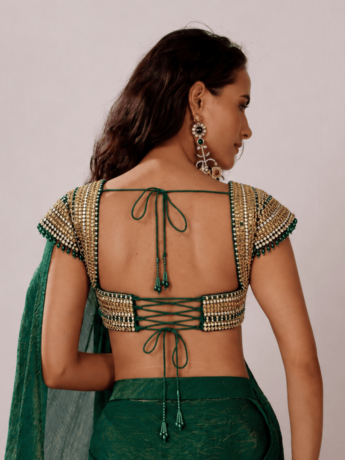 Panna - Kundan Jadau Blouse - truzee