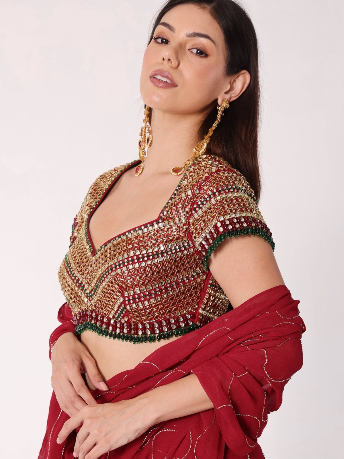 Mosaic Jadau Blouse - truzee