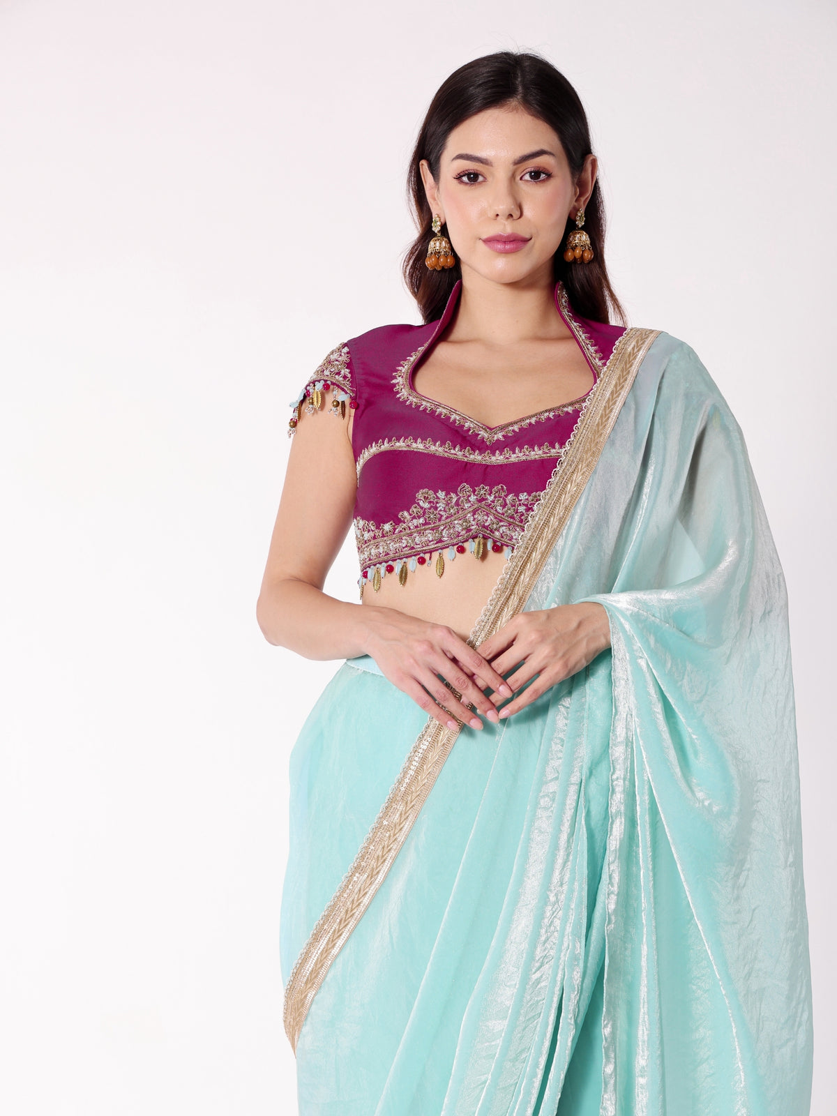 Kaya - Pink Topaz Blouse Set