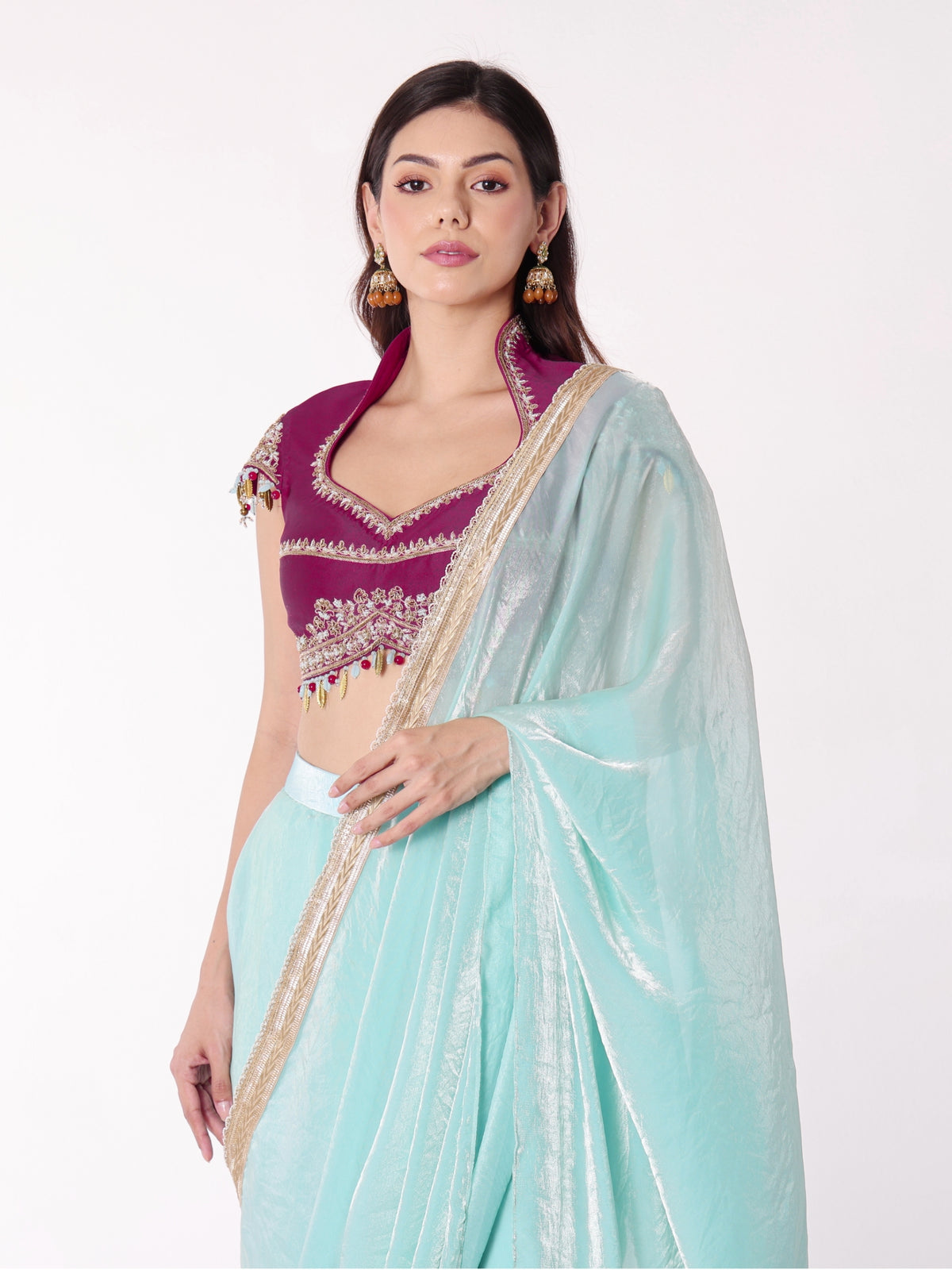 Kaya - Pink Topaz Blouse Set