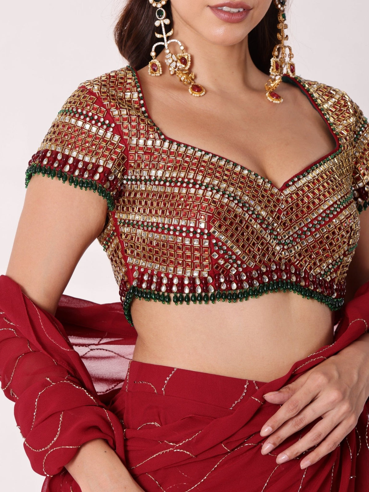 Mosaic Jadau Blouse - truzee