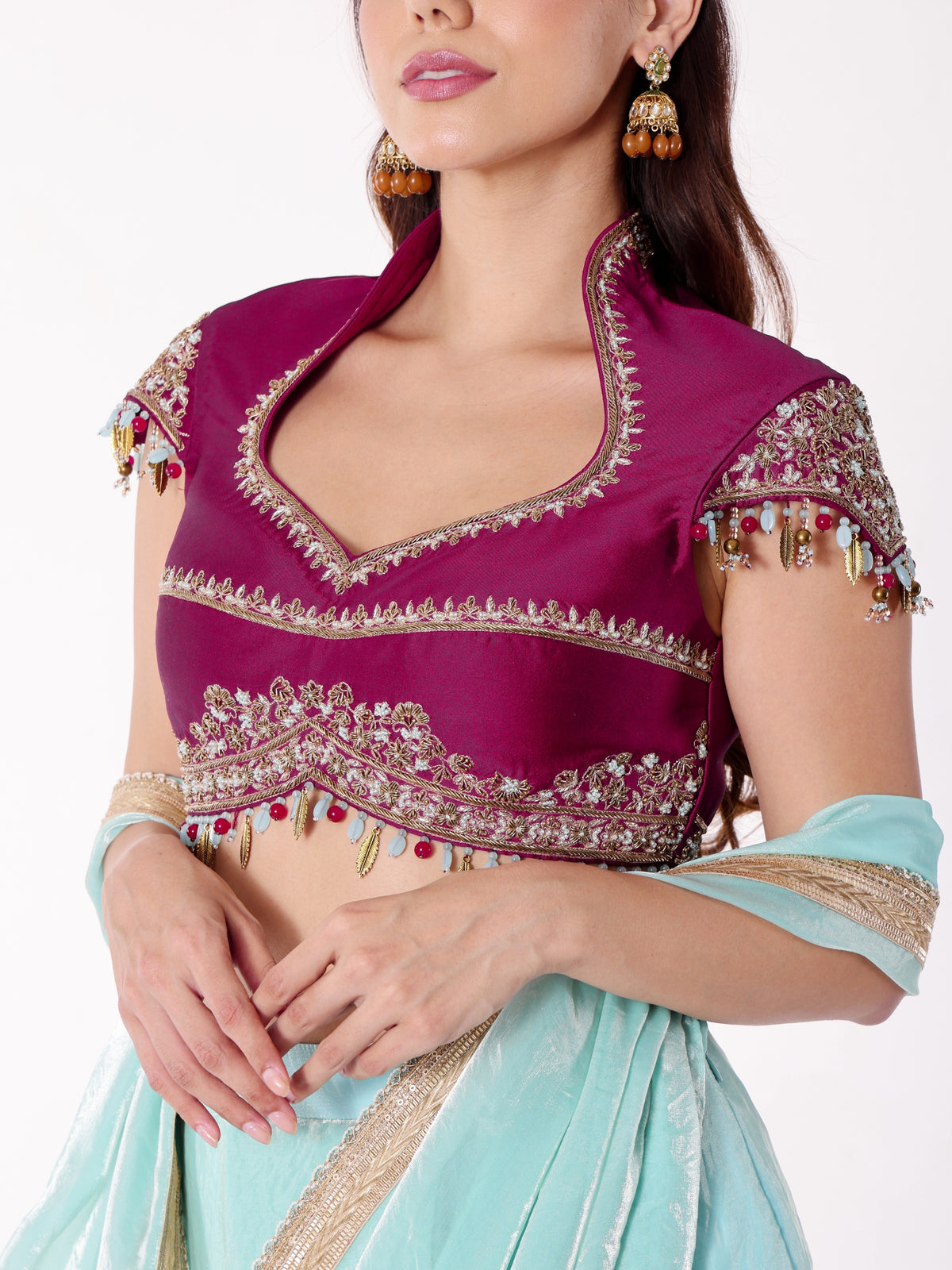 Kaya - Pink Topaz Blouse Set