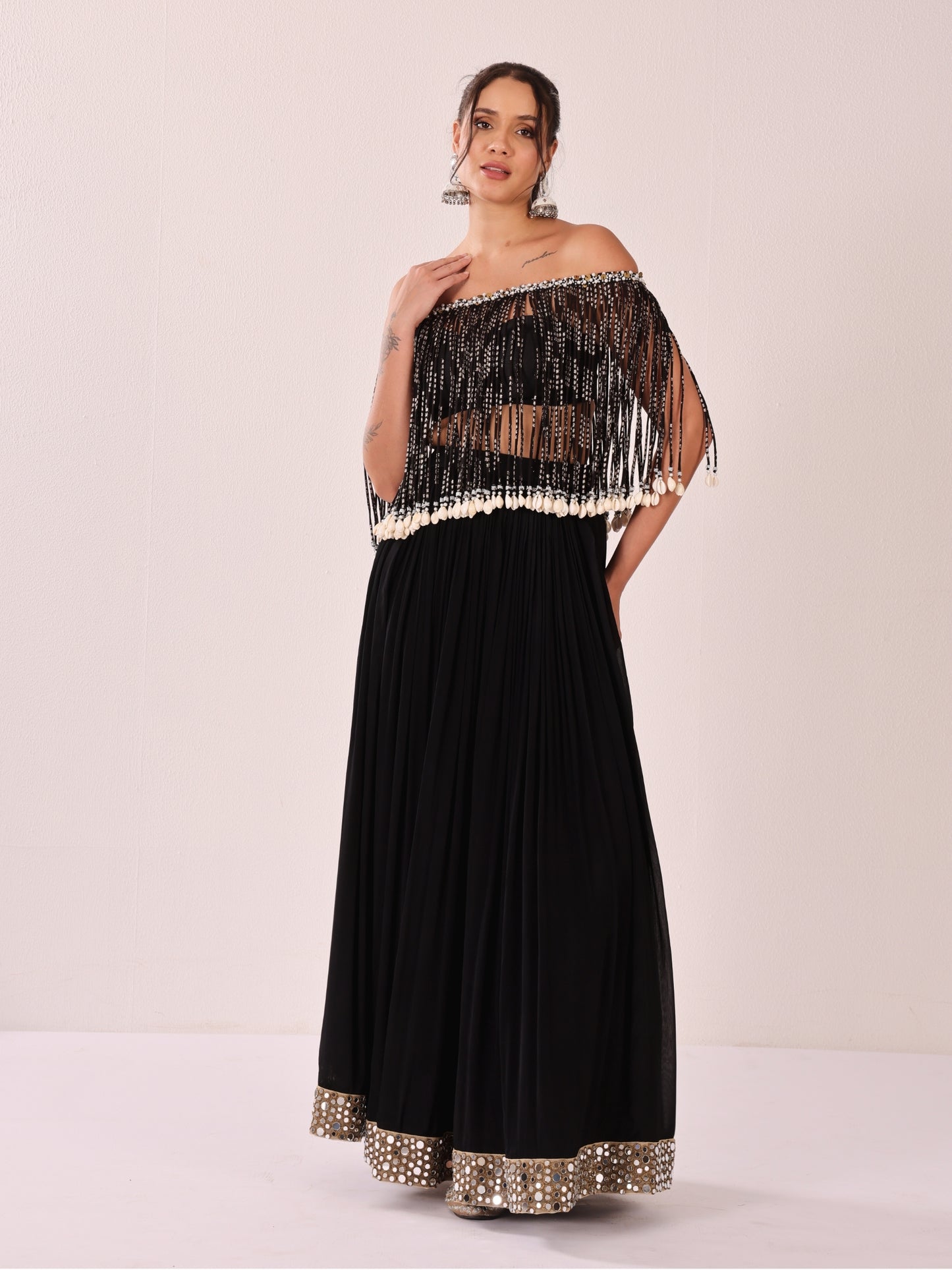 Desert Moon - Tassle Blouse Lehenga Set