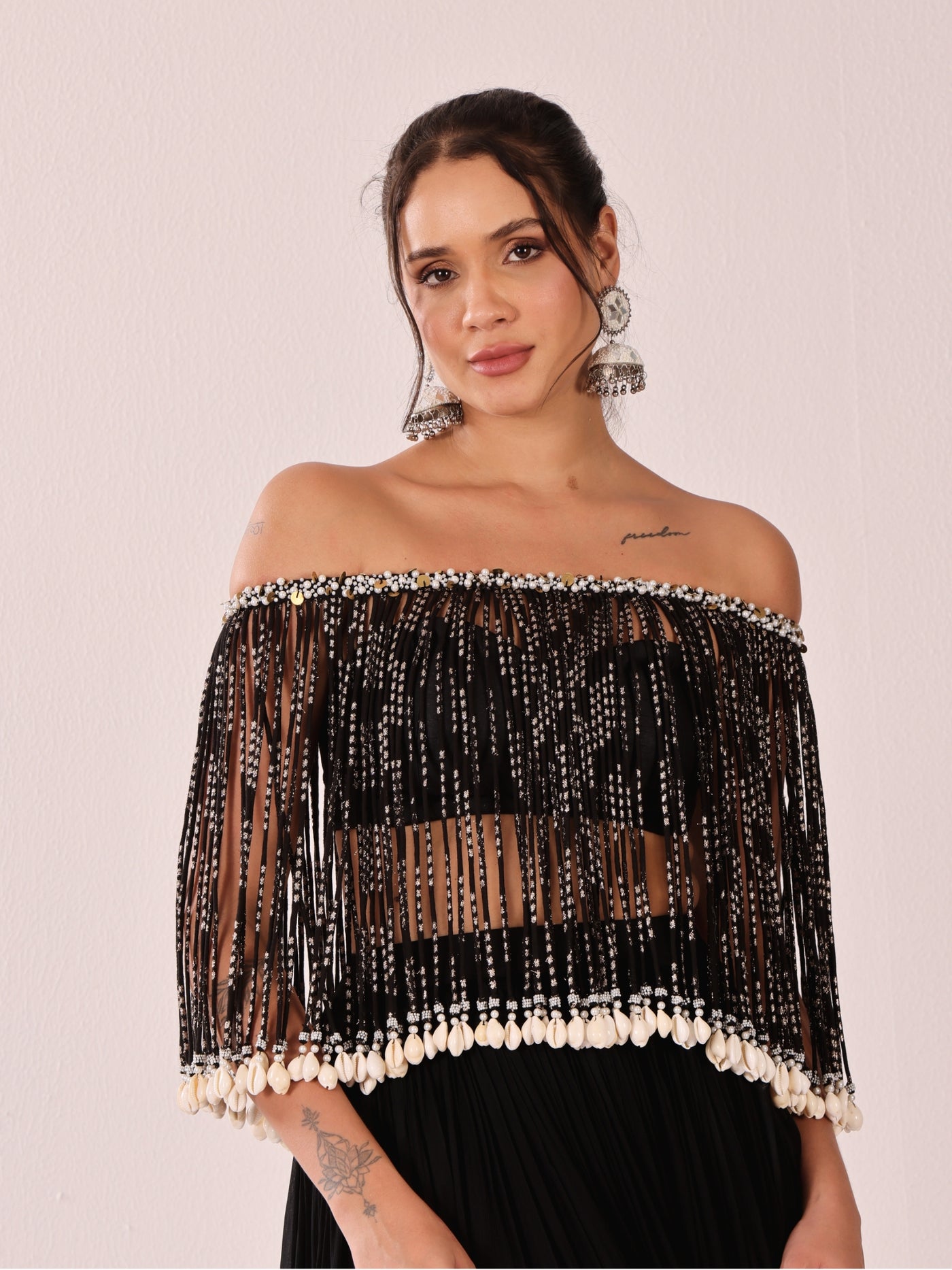 Desert Moon - Tassle Blouse Lehenga Set