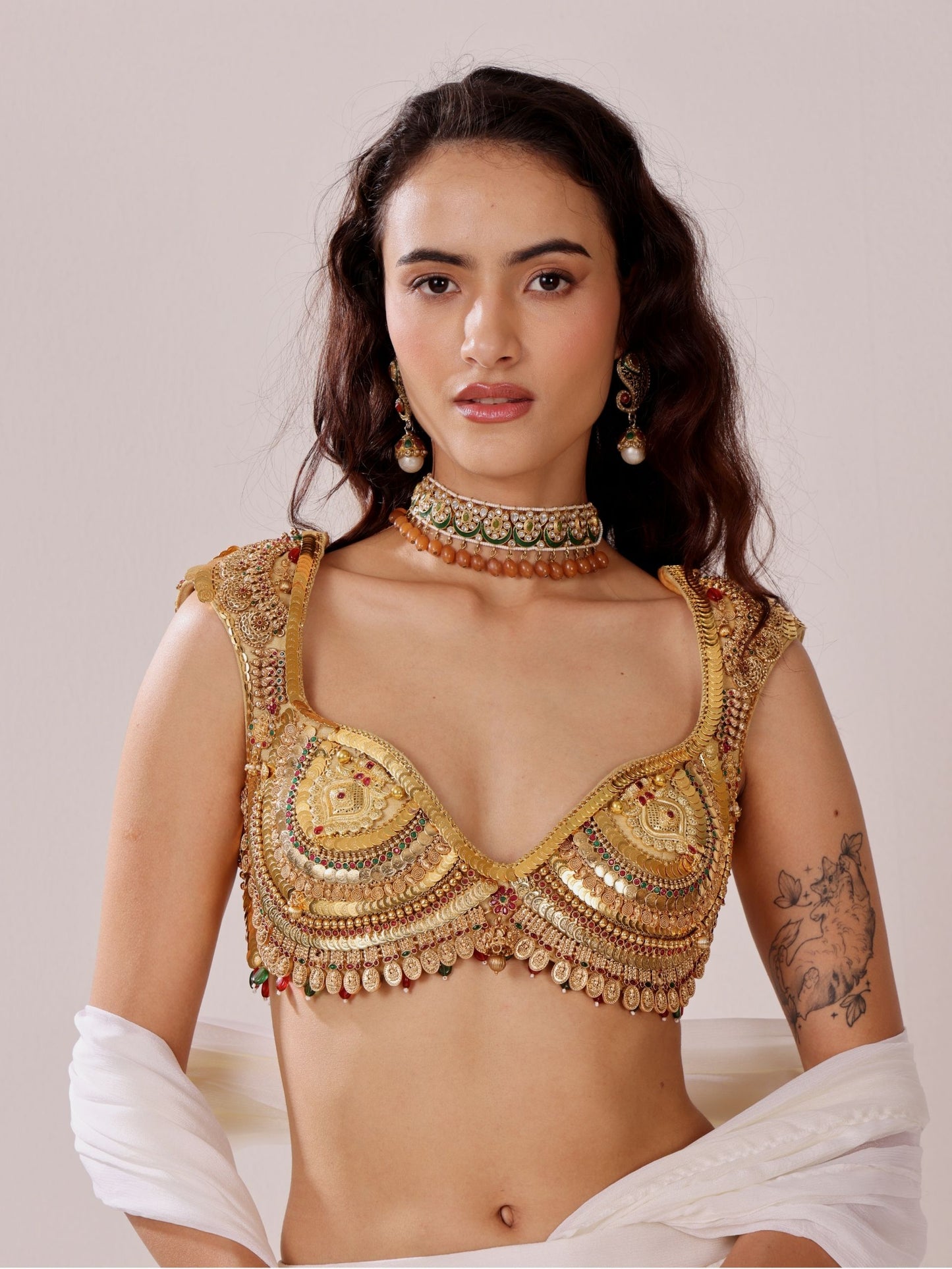 Natasha Kasumala - Gold Jewellery Blouse