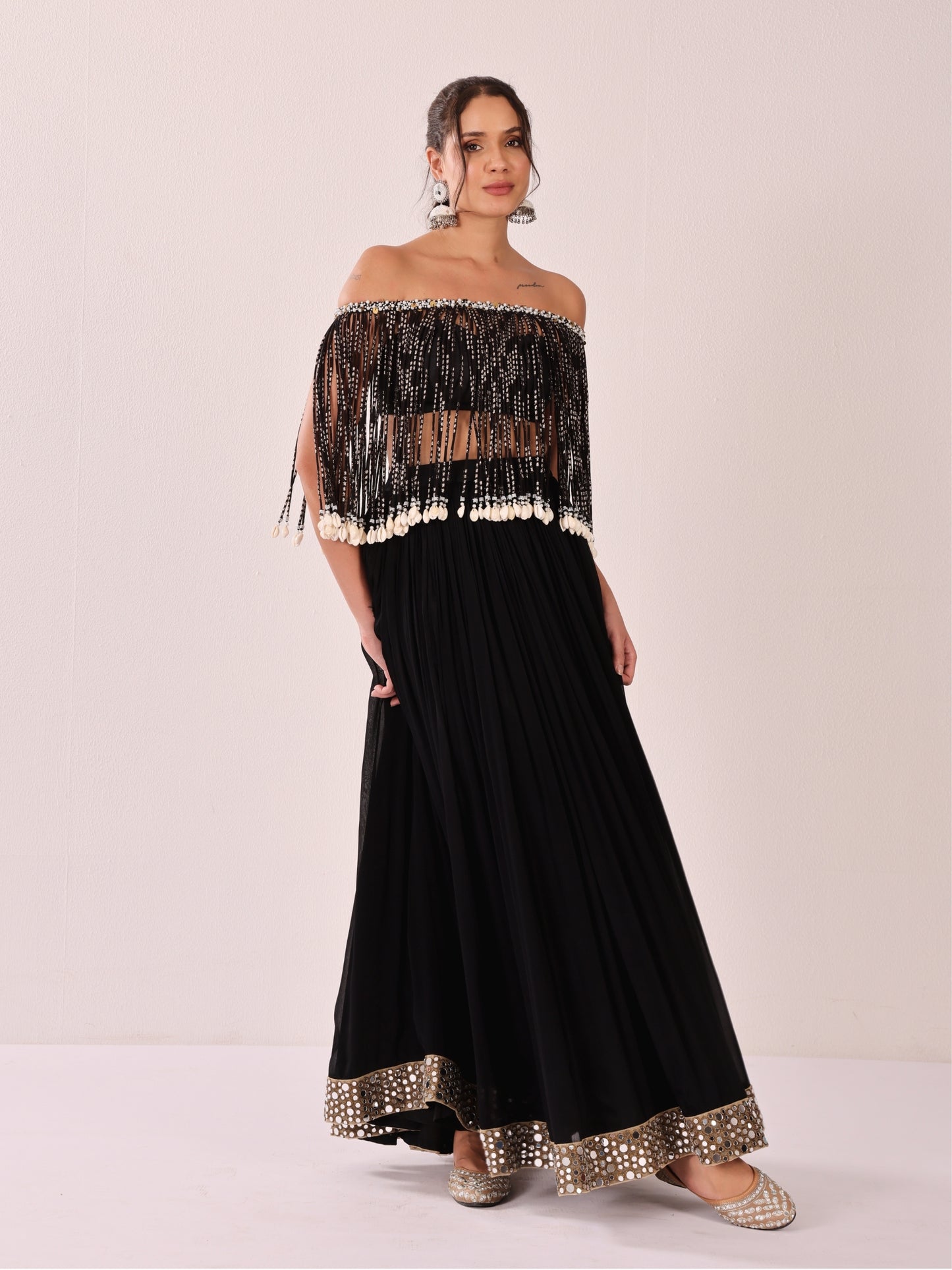 Desert Moon - Tassle Blouse Lehenga Set