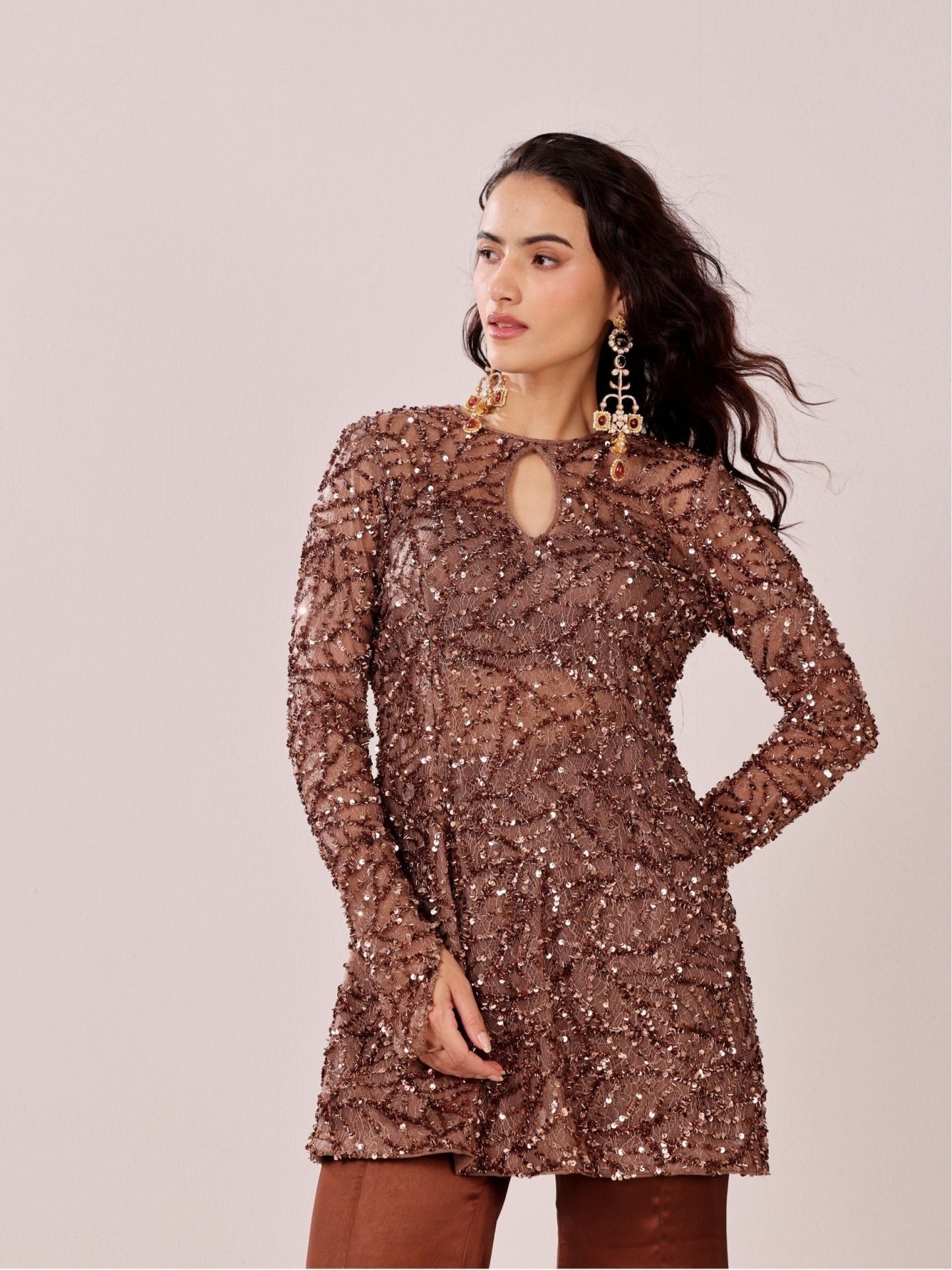 Mocha Dusk - Tunic Pant Set - truzee