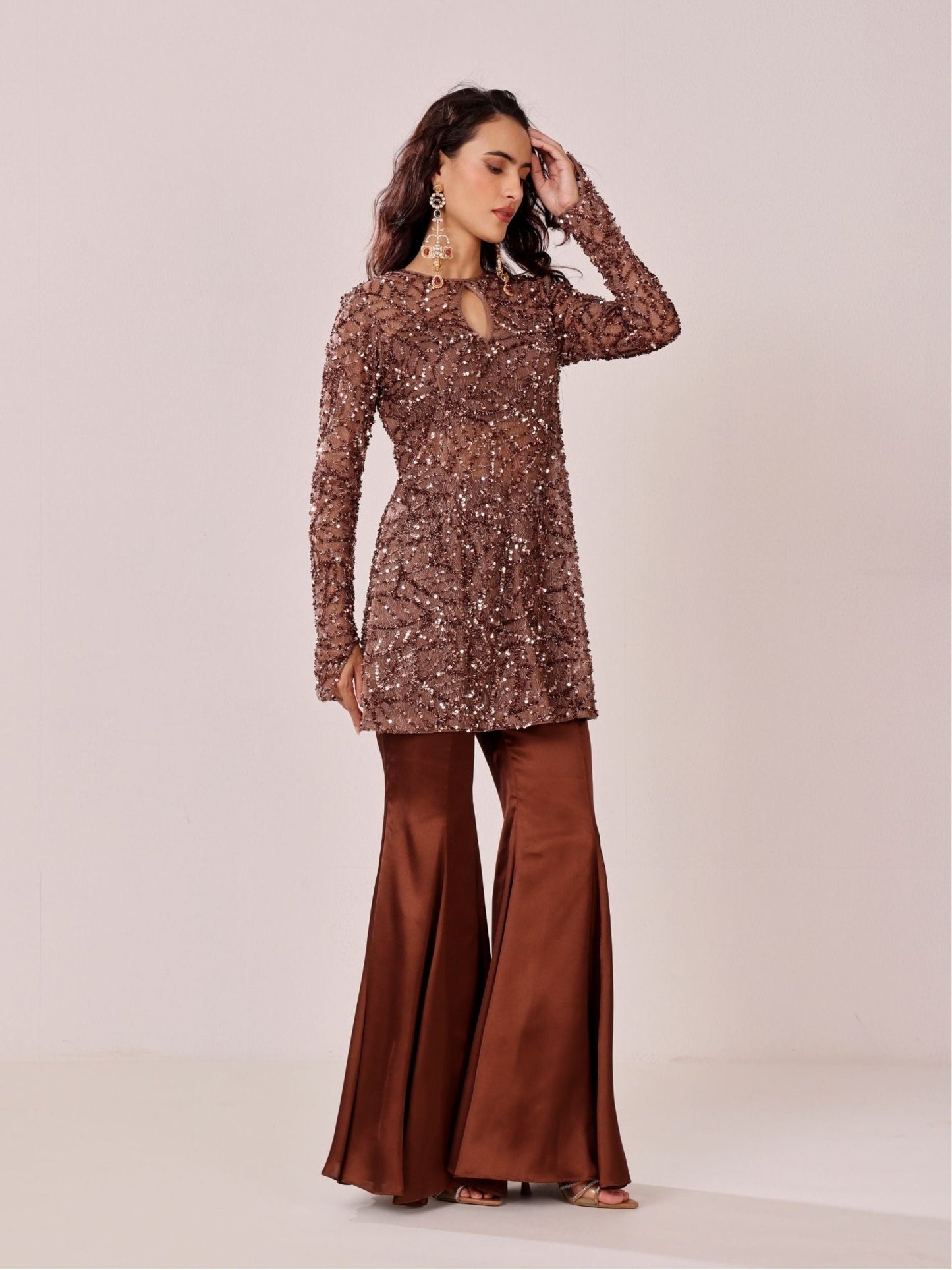 Mocha Dusk - Tunic Pant Set - truzee