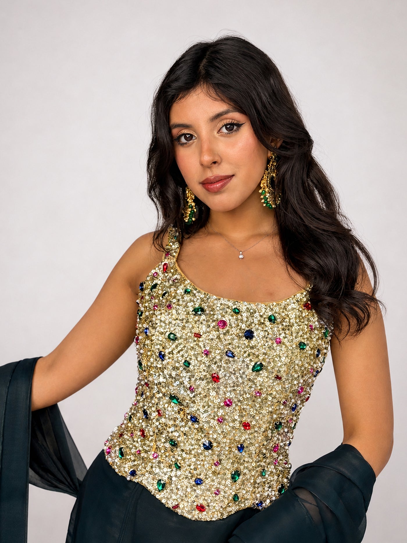 Noor Crystal Jewel Corset