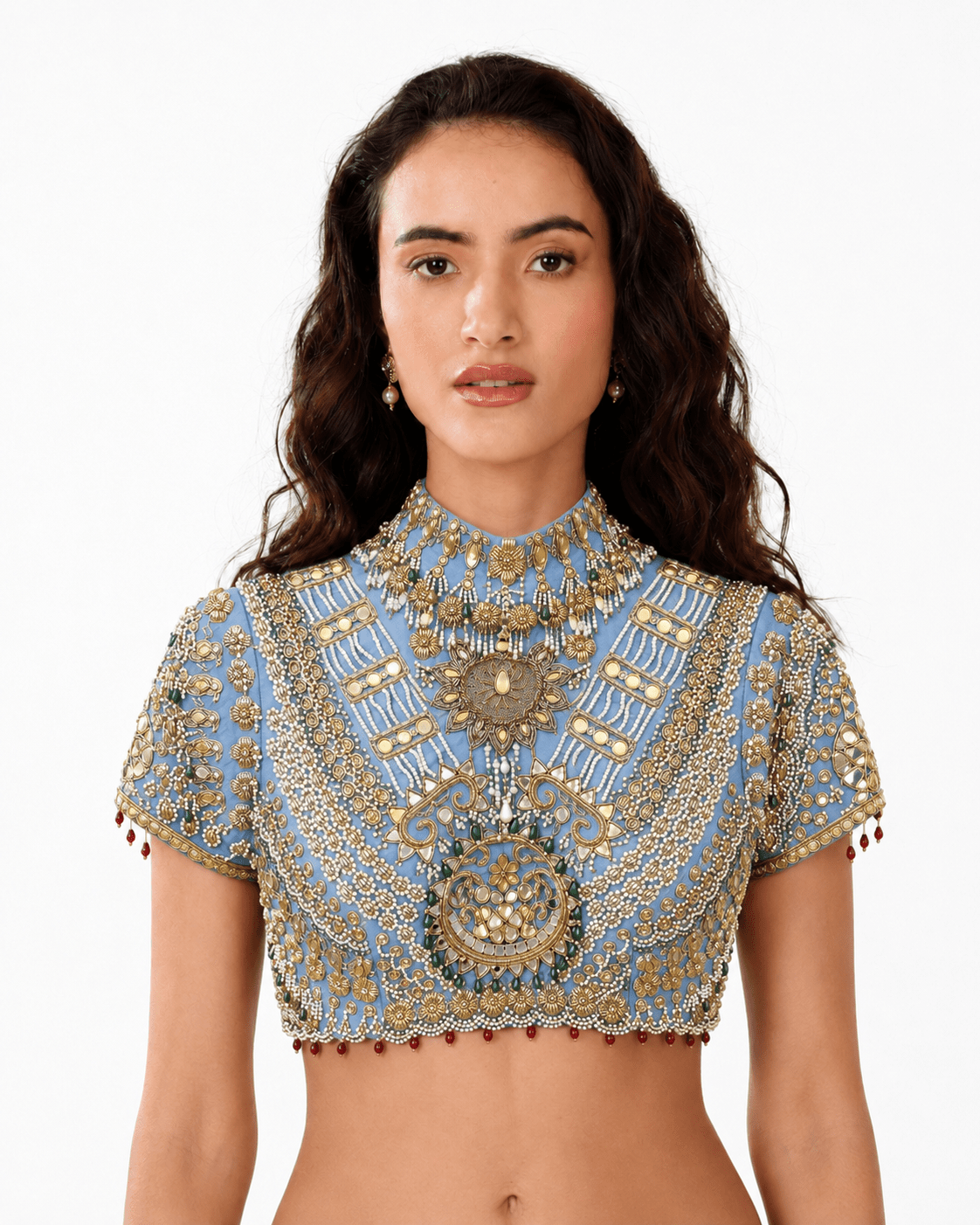 Kohinoor - Embroidered Jewel Blouse - truzee