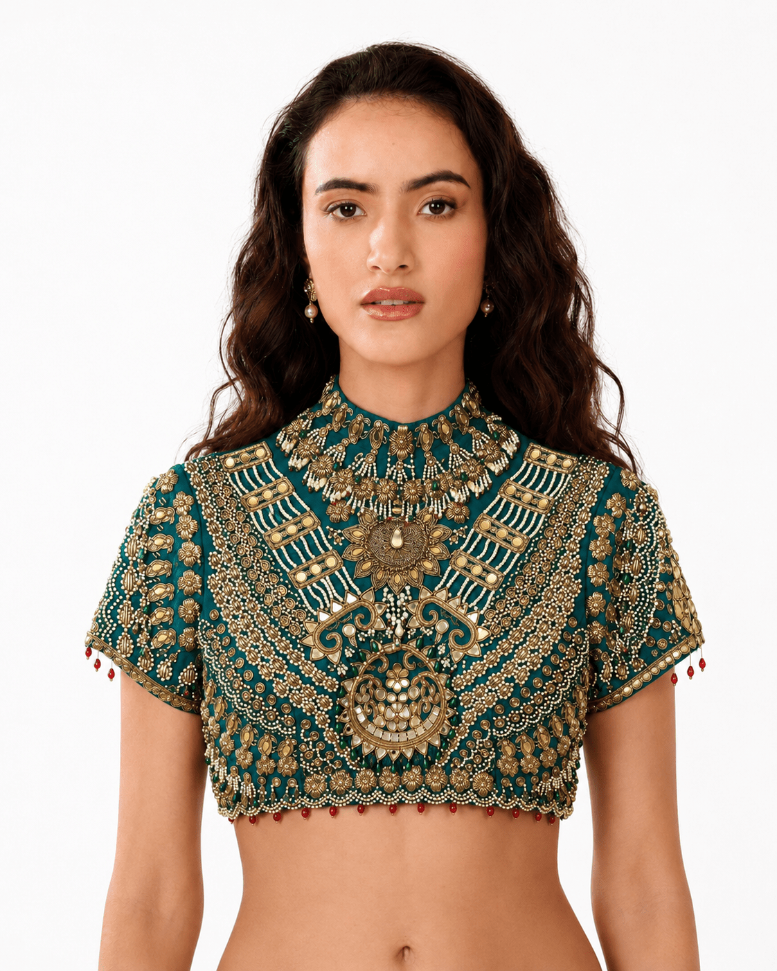 Kohinoor - Embroidered Jewel Blouse - truzee