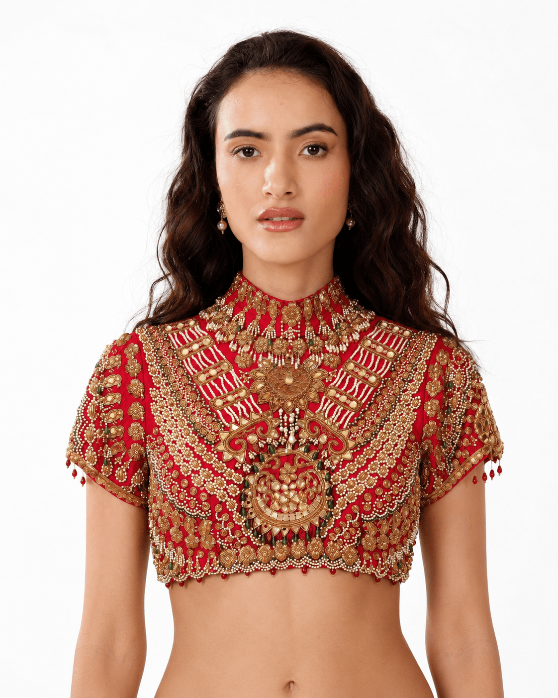 Kohinoor - Embroidered Jewel Blouse - truzee