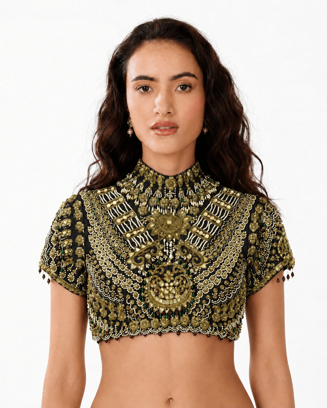 Kohinoor - Embroidered Jewel Blouse - truzee