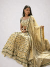 Aara – Tissue Gold Mirror Work Lehenga Set